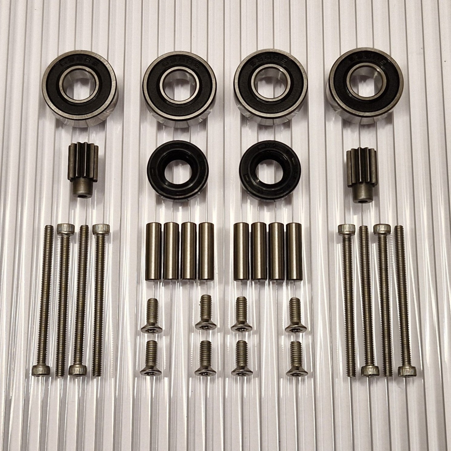 Reparatieset voor Husqvarna Automower 320 420 430X 440 450X 520 550 wielmotor met 8 planetaire tandwielen en afdichtingen.