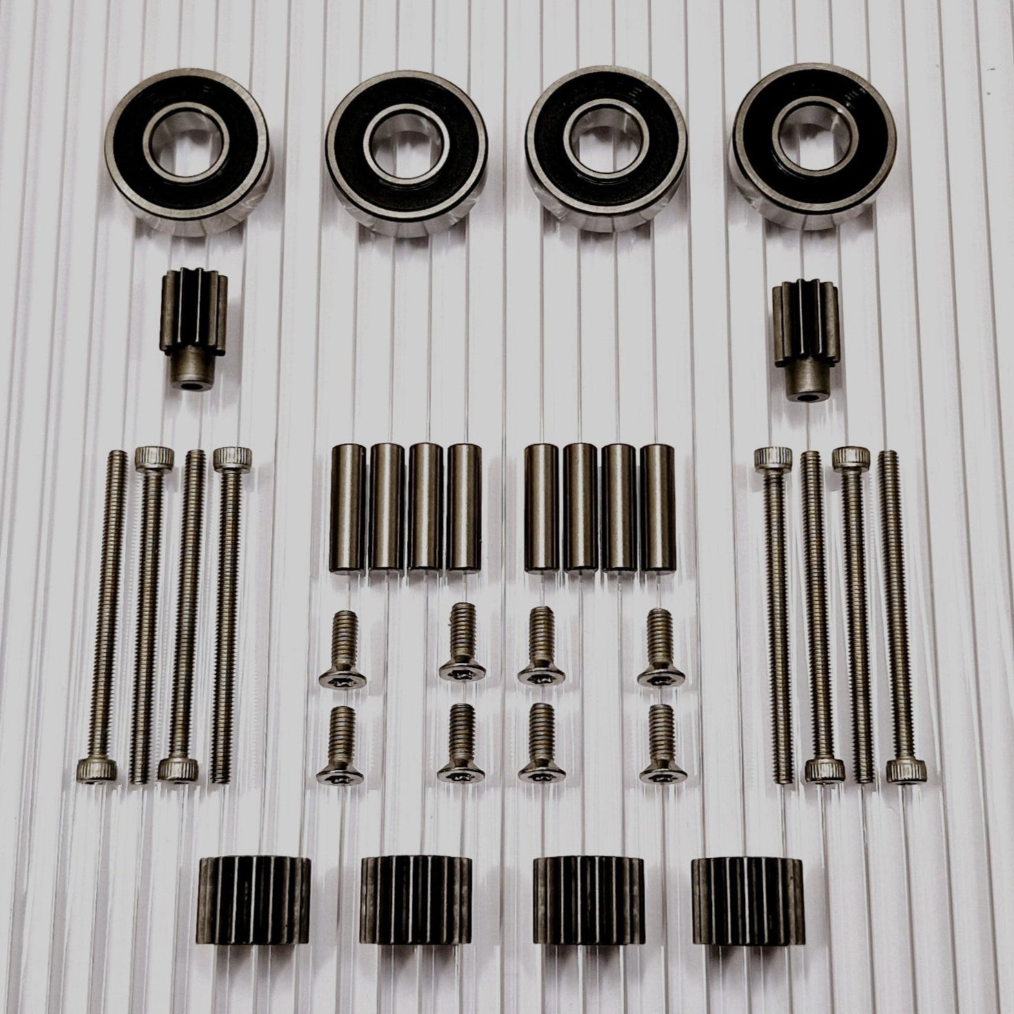 Reparatieset voor Husqvarna Automower 320 420 430X 440 450X 520 550 wielmotor en 4x planetaire tandwielen zonder afdichting