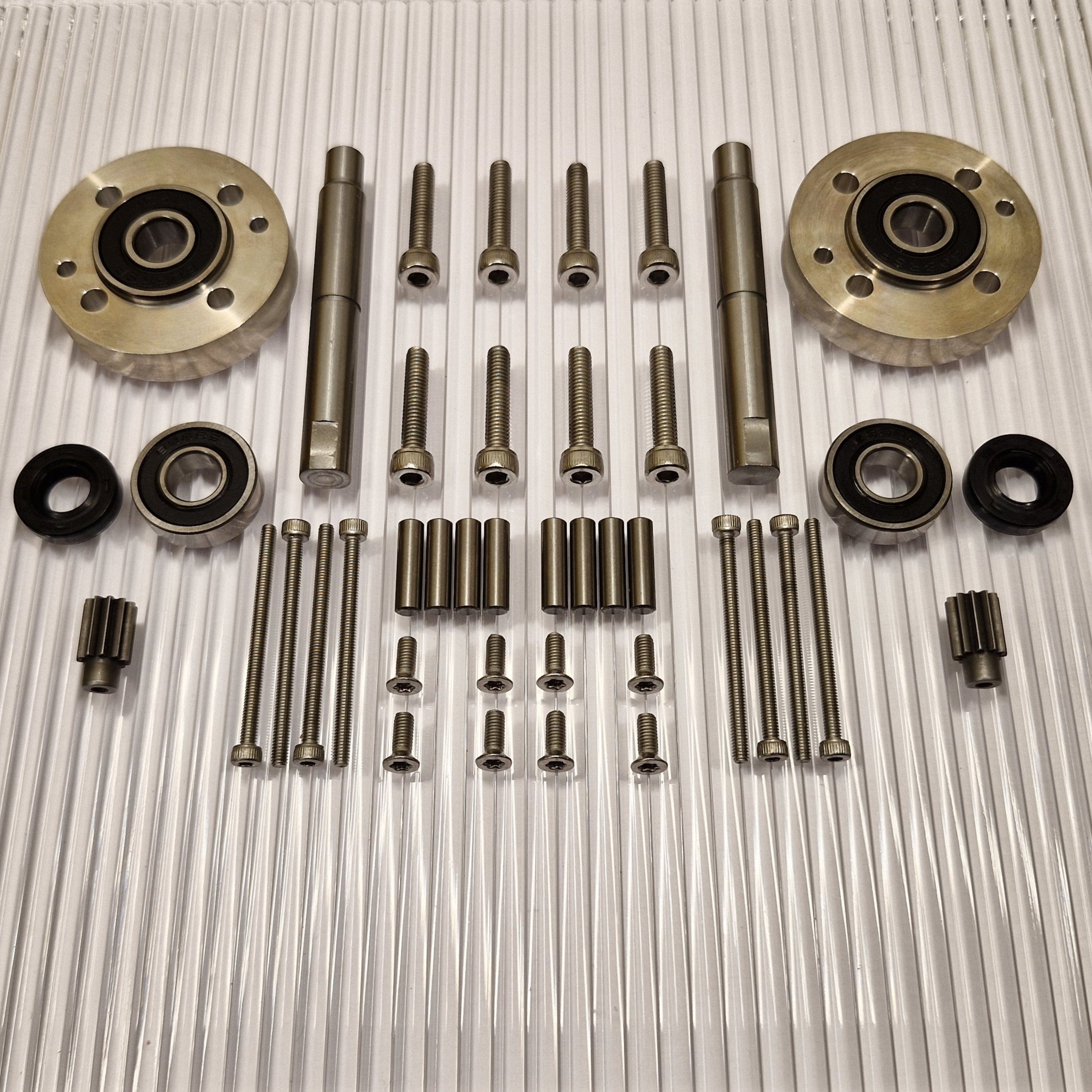 Reparatieset voor de wielmotor van de Husqvarna Automower 320 420 430X 440 450X 520 550 met verbeterd lagersysteem.